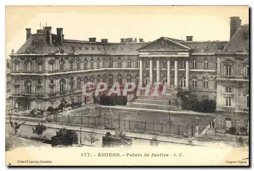 Cartes postales Amiens palais de justice