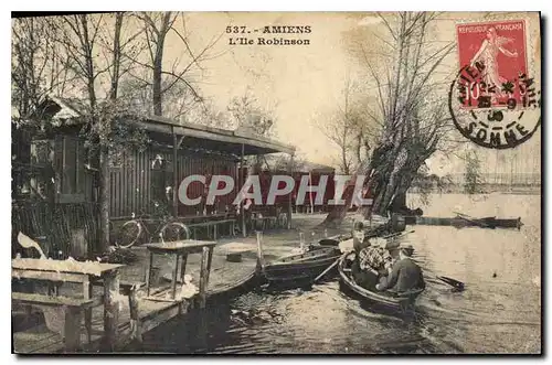 Cartes postales Amiens l'Ile Robinson Velo Cycle