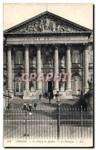 Cartes postales Amiens le palais de justice le Portique