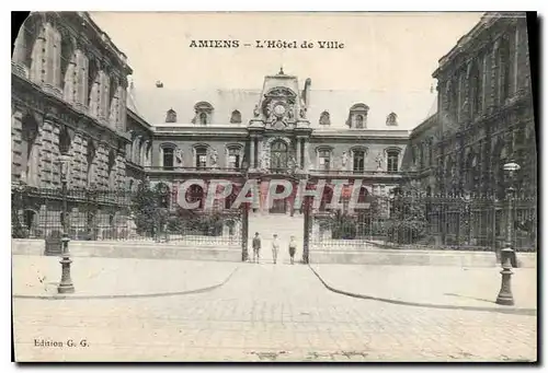 Cartes postales Amiens l'hotel de Ville