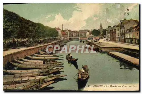 Cartes postales Amiens le marche sur l'eau