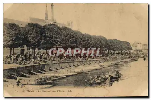 Cartes postales Amiens le Marche sur l'eau