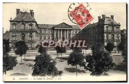 Cartes postales Amiens le palais de justice