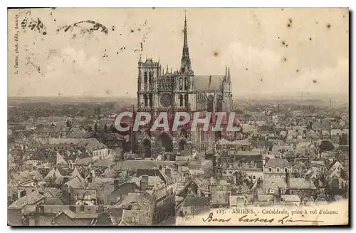 Cartes postales Amiens Cathedrale prise a vol d'oiseau