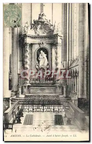 Ansichtskarte AK Amiens Cathedrale Autel a Saint Joseph