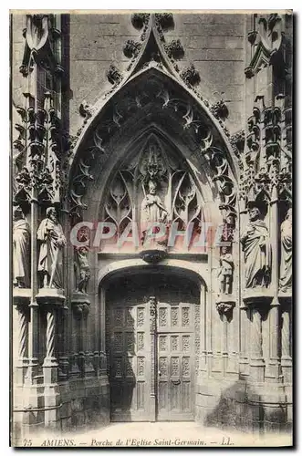 Cartes postales Amiens Porche de l'Eglise Saint Germain