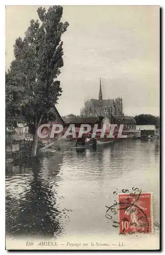 Cartes postales Amiens Paysage sur le Somme