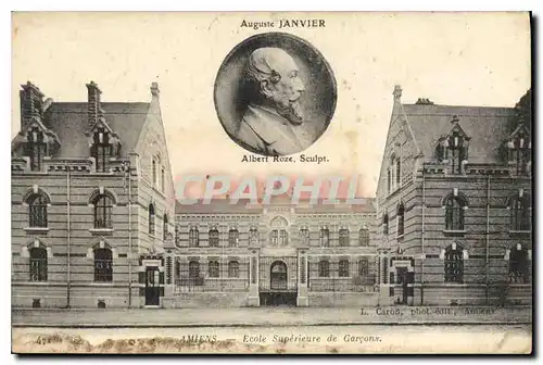 Cartes postales Amiens Ecole Superieur de Garcons Auguste Janvier
