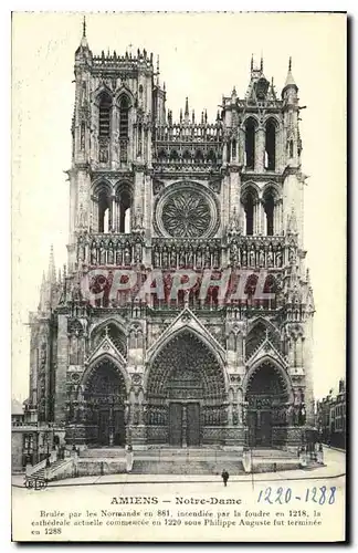 Cartes postales Amiens Notre Dame