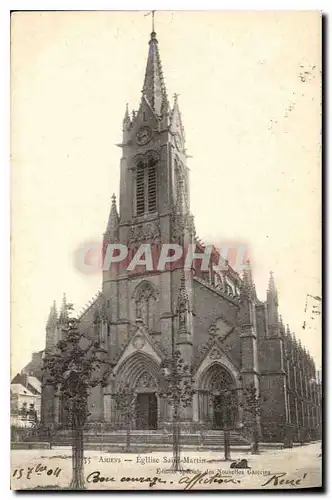 Cartes postales Amiens Eglise Saint Martin