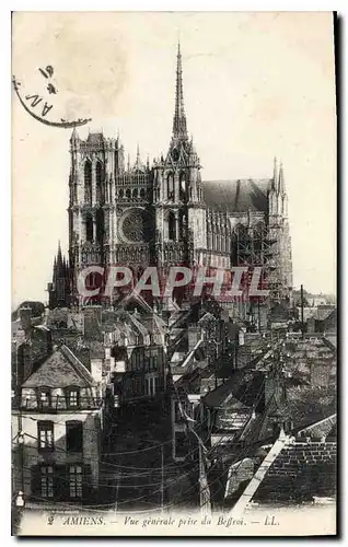 Cartes postales Amiens Vue generale prise du Beffroi