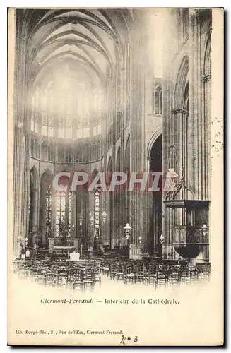 Cartes postales Clermont Ferrand Interieur de la Cathedrale