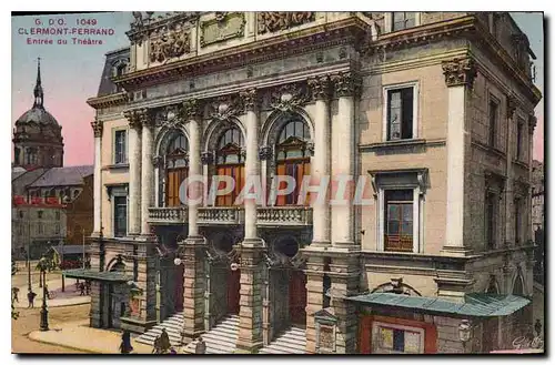 Cartes postales Clermont Ferrand Entree du Theatre