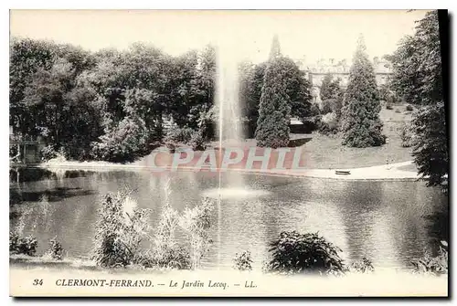 Cartes postales Clermont Ferrand Le Jardin Lecoq