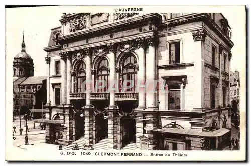 Cartes postales Clermont Ferrand Entree du Theatre