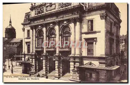 Cartes postales Clermont Ferrand Entree du Theatre