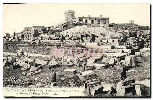 Ansichtskarte AK Clermont Ferrand Ruines du Temple de Mercure au Sommet du Puy de Dome