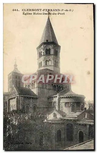 Cartes postales Clermont Ferrand (P de D) Eglise Notre Dame du Port