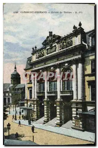 Cartes postales Clermont Ferrand Entree du Theatre