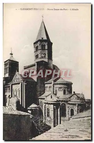 Ansichtskarte AK Clermont Ferrand Notre Dame du Port L'Abside