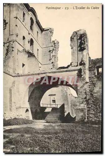 Ansichtskarte AK Montmajour L'Escalier du cloitre