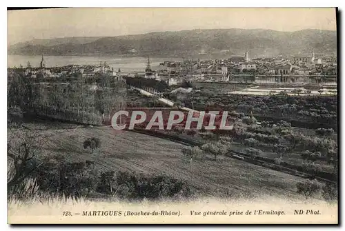 Cartes postales Martigues (Bouches du Rhone) Vue generale prise de l'Ermitage