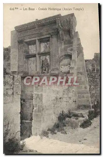 Cartes postales Les Baux Croisee Historique (Ancien Temple)