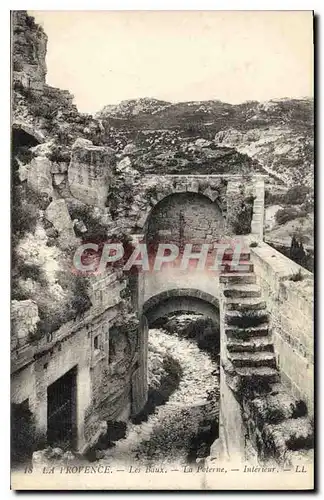 Cartes postales La Provence Les Baux La Poterne Interieur