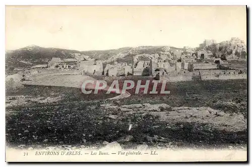 Ansichtskarte AK Environs d'Arles Les Baux  Vue generale