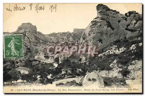 Cartes postales Les Baux (Bouches du Rhone) Le Mas Boumaniere Route de Saint Remy Val d'Enfer