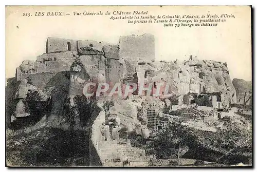 Cartes postales Les Baux Vue generale du Chateau feodal