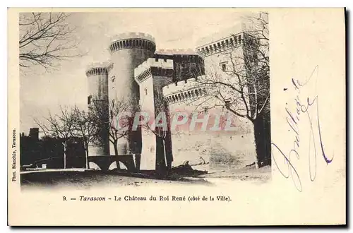 Cartes postales Tarascon Le Chateau du Roi Rene (Cote de la Ville)