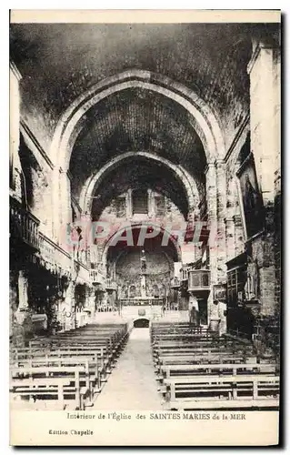 Cartes postales Interieur de l'Eglise des Saintes Maries de la Mer