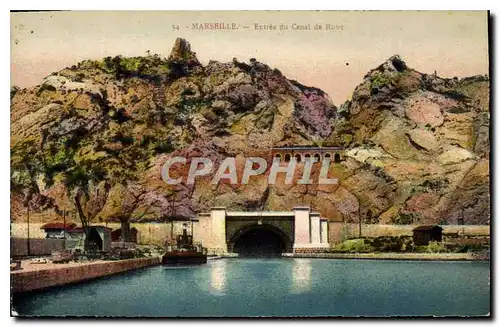 Cartes postales Marseille Entree du Canal de Rove