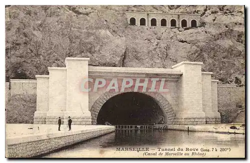 Cartes postales Marseille Tunnel du Rove (long 7k 200m) (Canal de Marseille au Rhone)