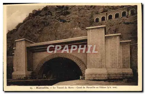 Cartes postales Marseille Tunnel du Rove (long 7k 200m) (Canal de Maeseille au Rhone)