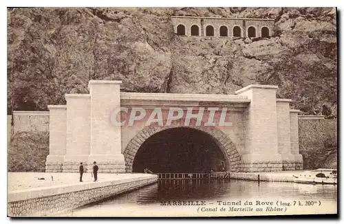 Cartes postales Marseille Tunnel du Rove (long 7k 200m) (Canal de Marseille au Rhone)