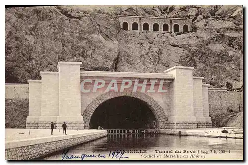 Cartes postales Marseille Tunnel du Rove (long 7k 200m) (Canal de Marseille au Rhone)