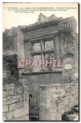 Ansichtskarte AK Les Baux Les Restes d'un temple protestant