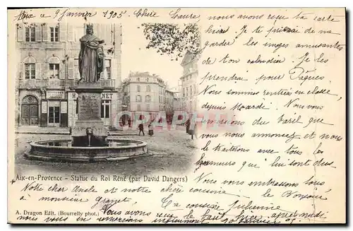 Cartes postales Aix en Provence Statue du Roi Rene (par David Dangers)