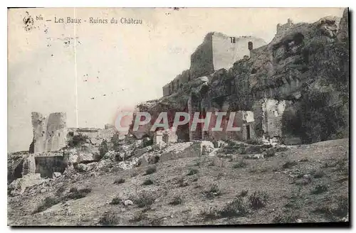 Cartes postales Les Baux Ruines du Chateau