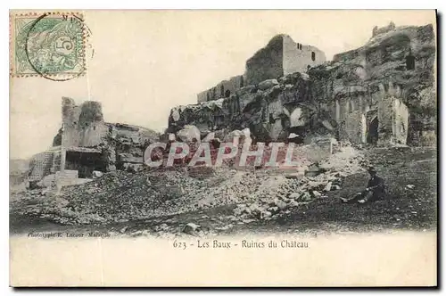 Cartes postales Les Baux Ruines du Chateau