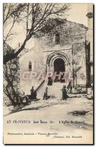 Ansichtskarte AK En Provence les Baux Eglise Saint Vincent