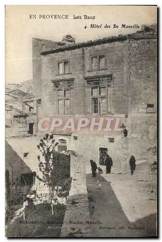 Cartes postales En Provence les Baux Hotel des De Manville