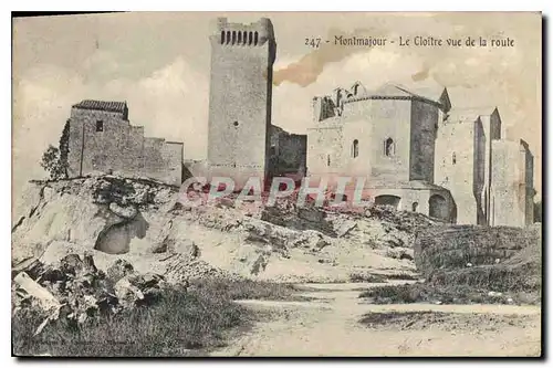 Ansichtskarte AK Montmajour Le Cloitre vue de la route