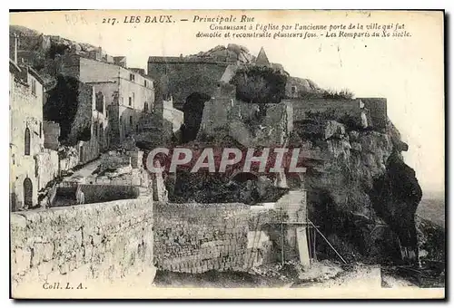 Cartes postales Les Baux Principal Rue