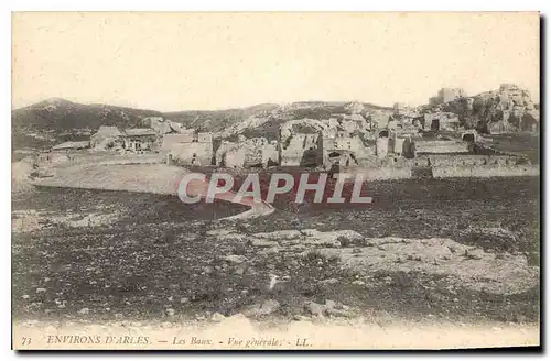 Ansichtskarte AK Environs d'Arles Les Baux Vue generale