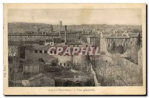 Cartes postales Aix en Provence Vue generale