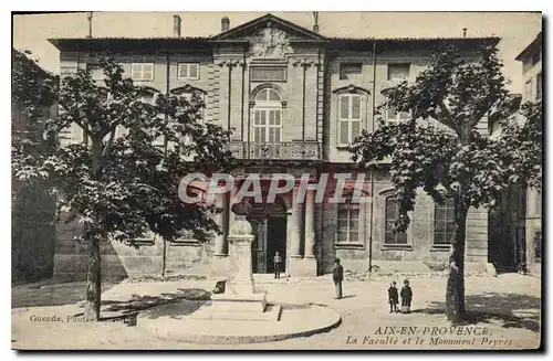 Cartes postales Aix en Provence La Faculte et le Monument Peyres