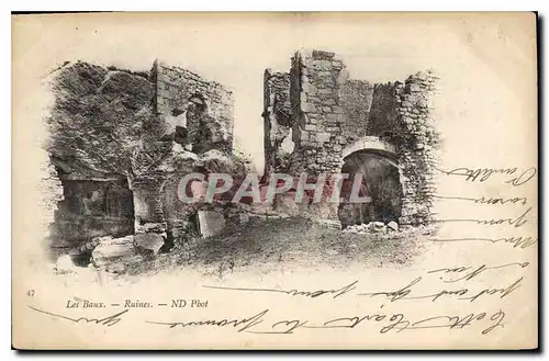 Cartes postales Les Baux Ruines